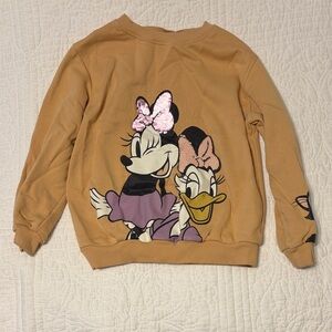 H&M Kids Tan Sweater with Pink Accents